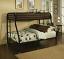 Black Twin XL/Queen Bunk Bed