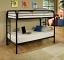Black Twin/Twin Bunk Bed