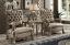 Bone Velvet & Gold Patina 2 Chairs