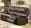 Brown Reclining Sofa