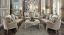 Complete Sofa Set w/ 2 Sofas and Left & Right Facing Leaf Cut Out Chair