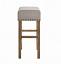 Weathered Oak Counter Height Stool Side