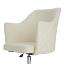 White Vanity Chair Seat Details