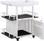 White Serving Cart Angle w/ Door Open
