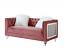 Pink Velvet Loveseat