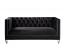 Black Velvet Loveseat
