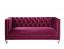 Burgundy Velvet Loveseat