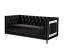 Black Velvet Loveseat