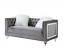 Gray Velvet Loveseat
