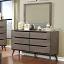 Gray Dresser with Mirror