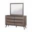 Gray Dresser with Mirror