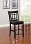Black and Espresso Counter Stool