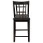 Black and Espresso Counter Stool