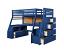 Navy Blue Twin Loft Bed