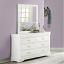 White Dresser with Mirror