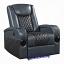 Blue & Black Motion Recliner