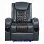 Blue & Black Motion Recliner