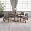 complete Set with Gray Corduroy Side Chair