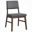 Gray Corduroy Side Chair