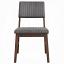 Gray Corduroy Side Chair