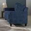 Navy Chenille Loveseat