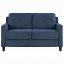 Navy Chenille Loveseat