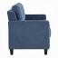 Navy Chenille Loveseat