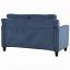 Navy Chenille Loveseat