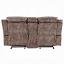 Two Tone Chocolate Loveseat