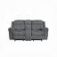 Two Tone Gray Loveseat