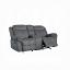 Two Tone Gray Loveseat