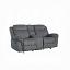 Two Tone Gray Loveseat