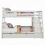 White Twin/Full Bunk Bed /w Trundle and Storage Ladder