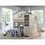 Weathered White & Washed Gray Loft Bed