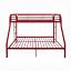 Red Twin/Full Bunk Bed