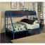 Blue Twin/Full Bunk Bed