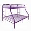 Purple Twin/Full Bunk Bed