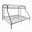Silver Twin/Full Bunk Bed