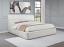 Cream Platform Bed