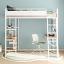 White Loft Bed