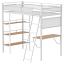 White Loft Bed
