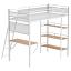 White Loft Bed