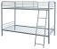 Glossy Silver Twin Over Twin Bunk Bed
