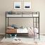 Glossy Black Twin Over Twin Bunk Bed