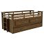 Medium Brown Bed With Trundle