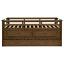 Medium Brown Bed With Trundle