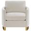 Beige Track Arm Chair