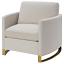 Beige Track Arm Chair