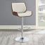 Ecru and Chrome Bar Stool
