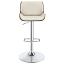 Ecru and Chrome Bar Stool